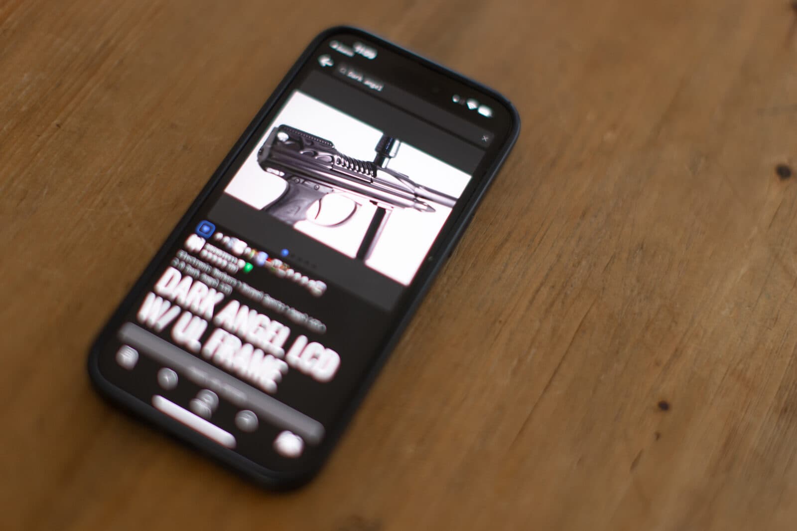 Paintball Vault app — search